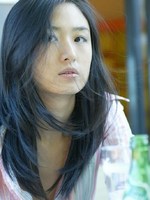 raw set of a very cute oriental girl on holiday.