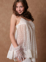 natasha in sexy white lingerie